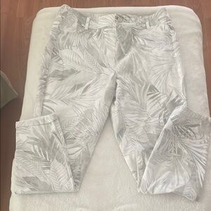 Calvin Klein Tropical Leaf Print Pants